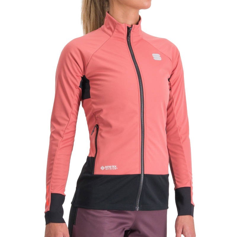 Performance träningsjacka för kvinnor Sportful Apex W Jacket dammig röd Performance träningsjacka för kvinnor Sportful Apex W Jacket dammig röd